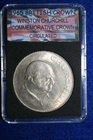 1965 Sir Winston Churchill Commemorative Crown.  Circulated.