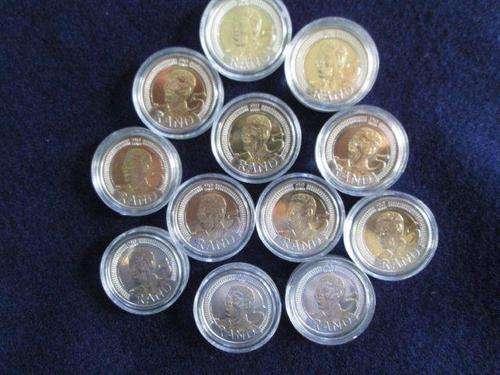 Mandela 90th Birthday Encapsulated Uncirculated Coins.
