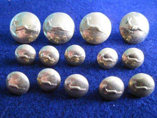 SA Army Brass Uniform Buttons