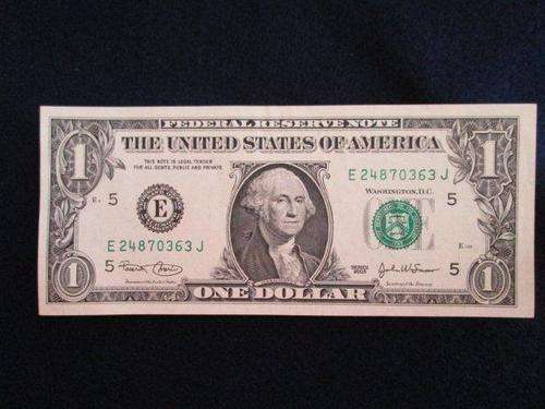 USA  Legal Tender Circulated $1.  Series 2003.