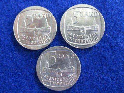 2004 Presidential Inauguration Circulated Coins (X 3).  Bid per coin to take all.
