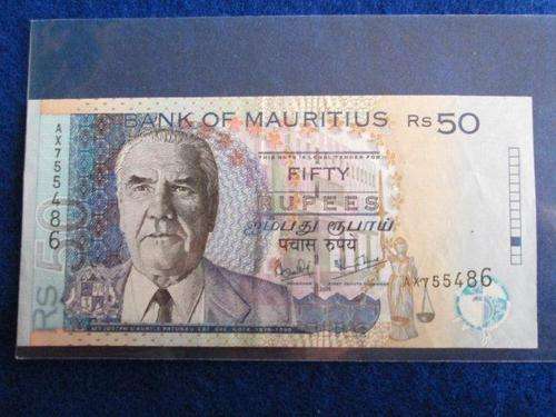 Bank of Mauritius 2006 - 50 Rupees.  A/Uncirculated.