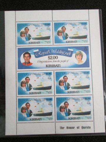 KIRIBATI 1981 Royal Wedding  Sheetlet.