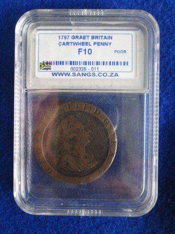 GB 1797 Cartwheel Penny - F10 - SANGS
