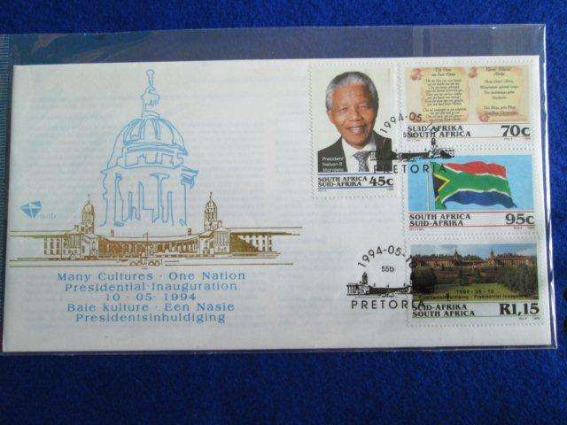 NELSON MANDELA 1994 INAUGURATION FDC - Nelson Mandela SA 1994 - FDC No. 6.3b