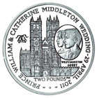 2011 ROYAL WEDDING COIN.  PRINCE WILLIAM AND CATHERINE.