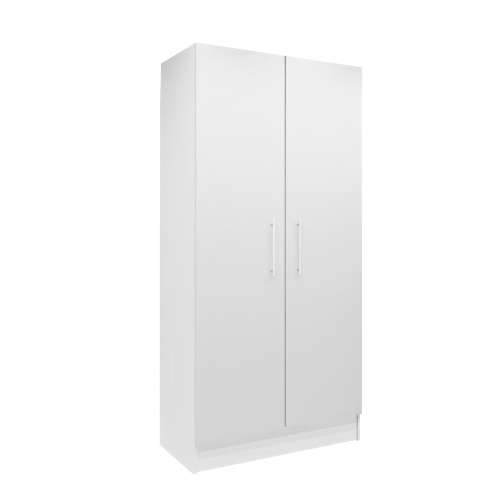 2-Door Built In Cupboard (Hanging Space Only) - White
