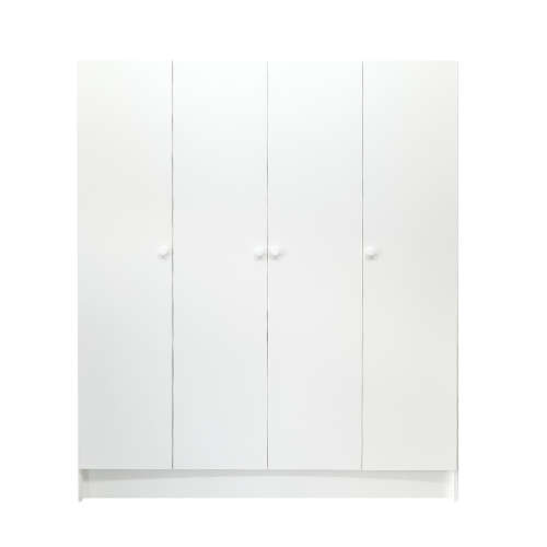 4-Door Built in Cupboard - White