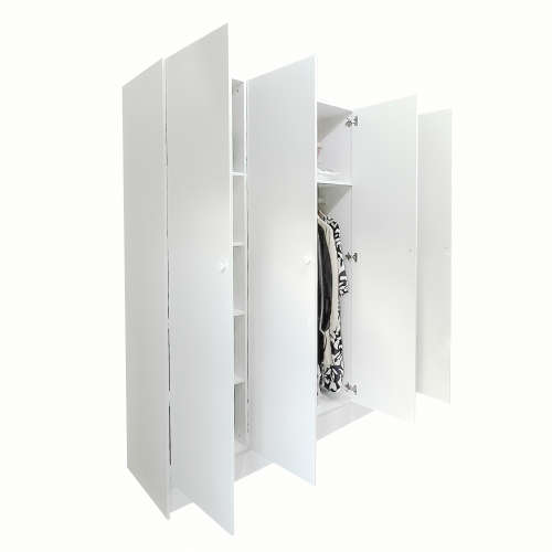 4-Door Built in Cupboard - White