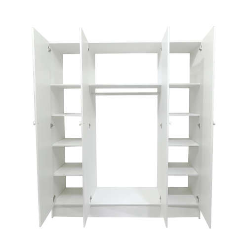 4-Door Built in Cupboard - White