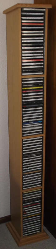 CD STORAGE STAND - HOLDS 80 CDs