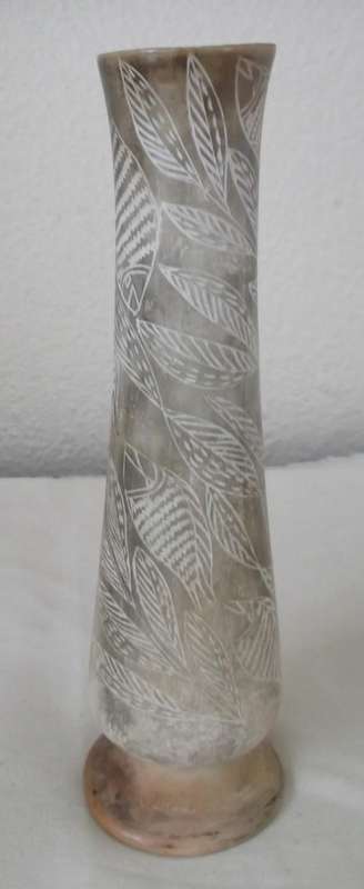 CARVED SOAPSTONE VASE