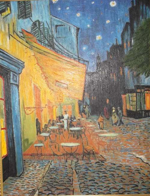 VINCENT VAN GOGH - TERRASSE CAFE - LARGE - FRAMED