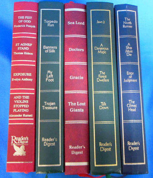 5 x READERS DIGEST CONDENSED BOOKS - 20 Novels for a fraction of the price of 1 !!