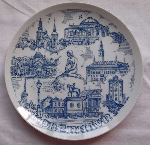 Copenhagen  Little Mermaid Plate - BYGDO Scandinavian Design