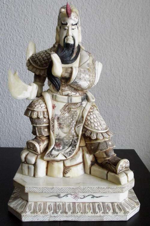 CHINESE BONE CARVING  - THE WARRIOR
