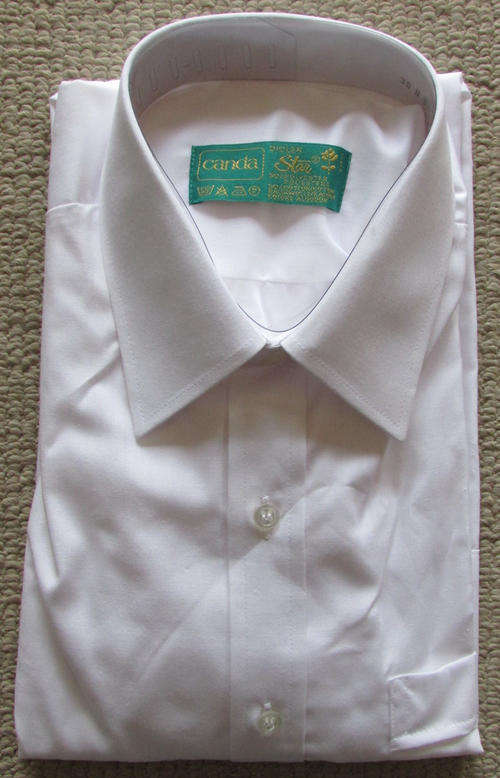 WHITE LONGSLEEVED SHIRT - NEW IN ORIGINAL PACKAGING