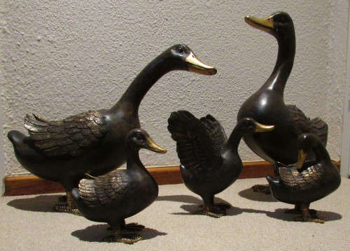 BRONZE DUCK FAMILY