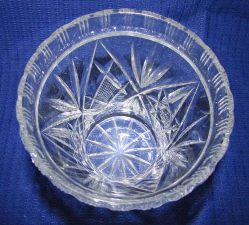 CRYSTAL CUT GLASS VASE