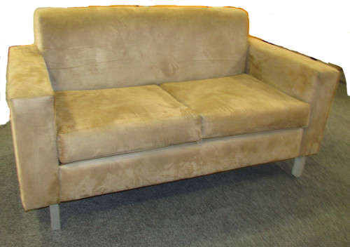 2 SEATER SOFA - BEIGE SUEDE LIKE FABRIC - 3 available