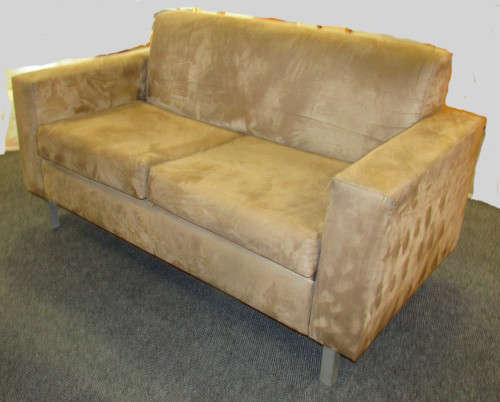 2 SEATER SOFA - BEIGE SUEDE LIKE FABRIC - 3 available