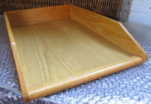 LIGHT OAK  LETTER TRAY