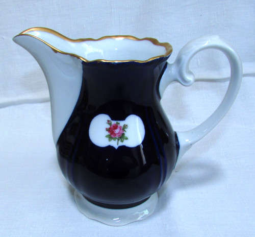REICHENBACH TEA SET - Cobalt Blue with Gold Rims - RARE