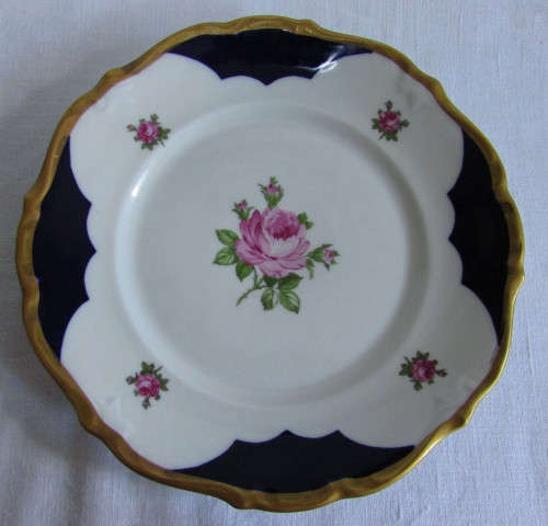 REICHENBACH TEA SET - Cobalt Blue with Gold Rims - RARE