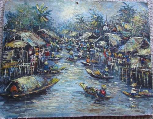 2 PRETTY LITTLE THAI PAINTINGS