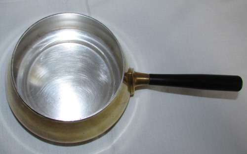 VINTAGE ORIGINAL SWISS BRASS FONDUE SET