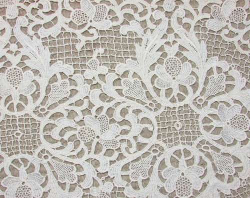 BEAUTIFUL LARGE OVAL CROCHET DOILY  -  57cm long