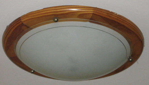 CEILING LIGHT - WOOD RIM