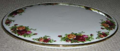 ROYAL ALBERT  "OLD COUNTRY ROSES"   FLAT CAKE STAND