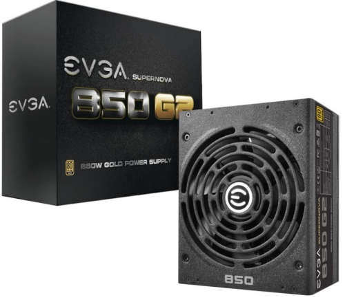 EVGA SuperNOVA 850 G2 850W 80 Plus Gold Certified Fully Modular Desktop Power Supply
