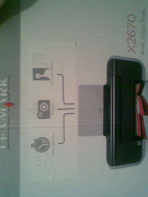 LEXMARK X2670 PRINTER SCANNER COPIER LIKE NEW IN BOX