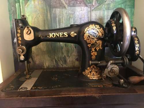 Vintage Jones Hand Crank Sewing Machine