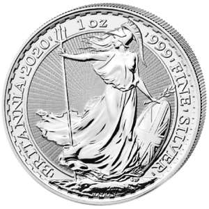Brittania Silver Coin 1 oz of 999 fine silver