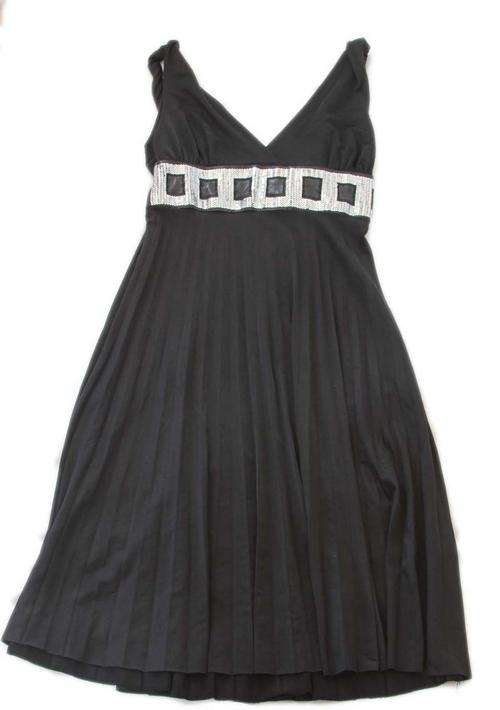 Stunning black & Silver sequin Cocktail Party Dress YDE