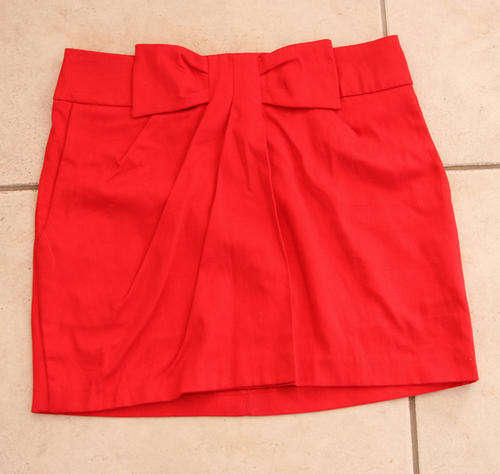 Red Bow Asos Skirt