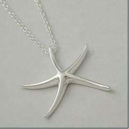 BEAUTIFUL STERLING SILVER STARFISH NECKLACE