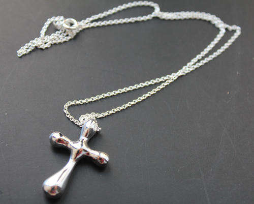 STERLING SILVER CROSS NECKLACE