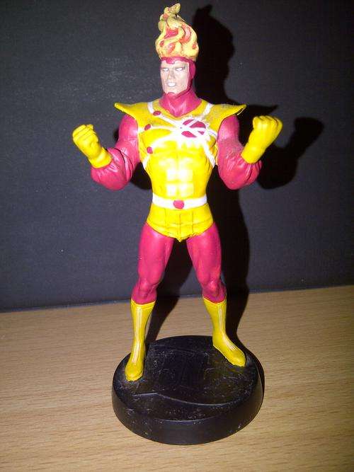 DC FIGURINE CAST IN LEAD "FIRESTORM"