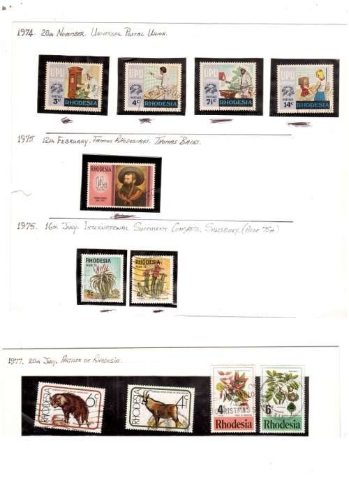 RHODESIA USED STAMPS SEE PICS!!!!