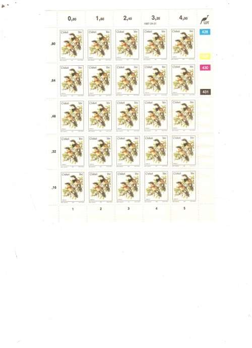 CISKEI BLOCK OF 25 X 16CENT 1987-04-01 SEE PICS!!!!!!!!