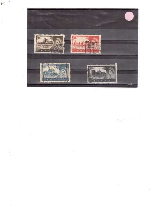 GREAT BRITAIN 1955-1968 CASTLE HIGH VALUE DEFINITIVES SEE PICS!!!!