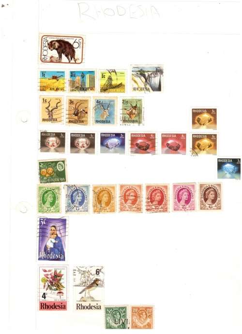 48 X RHODESIA USED STAMPS SEE PICS!!!!!