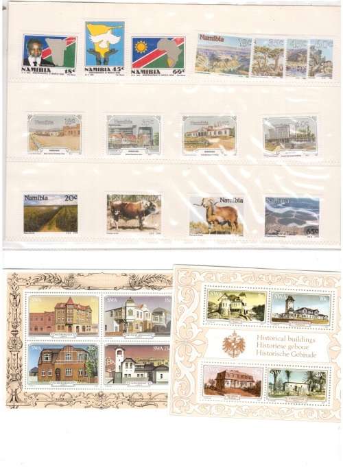 NAMIBIA 4 X MINT SETS PLUS 2X SWA MINI SHEETS SEE PICS!!!