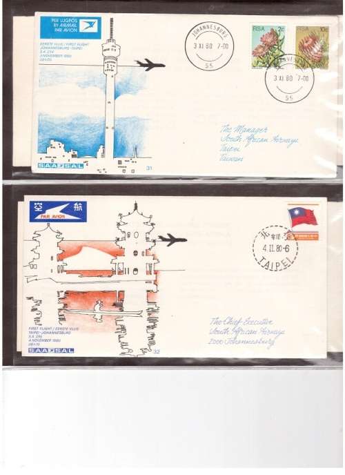 4 X SAA FLIGHT COVERS SEE PICS!!!