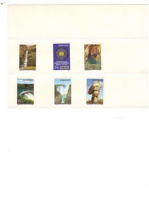 ZIMBABWE COMMONWEALTH HEADS OF GOVERNMENT SET OF 6 MINT STAMPS SEE PICS!!!