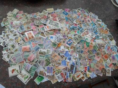 1000 X USED WORLD STAMPS SEE PICS!!!